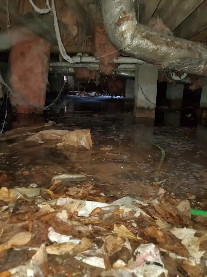 Crawl space flood assessment for Commercial Water Damage Restoration in Mentor-on-the-Lake
