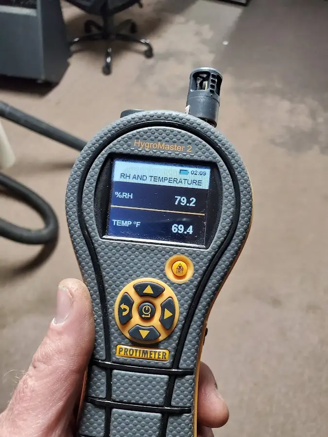 Moisture meter humidity assessment for Mold Remediation & Removal in Mentor-on-the-Lake